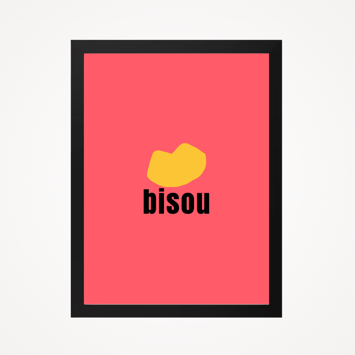 Affiche "bisou"
