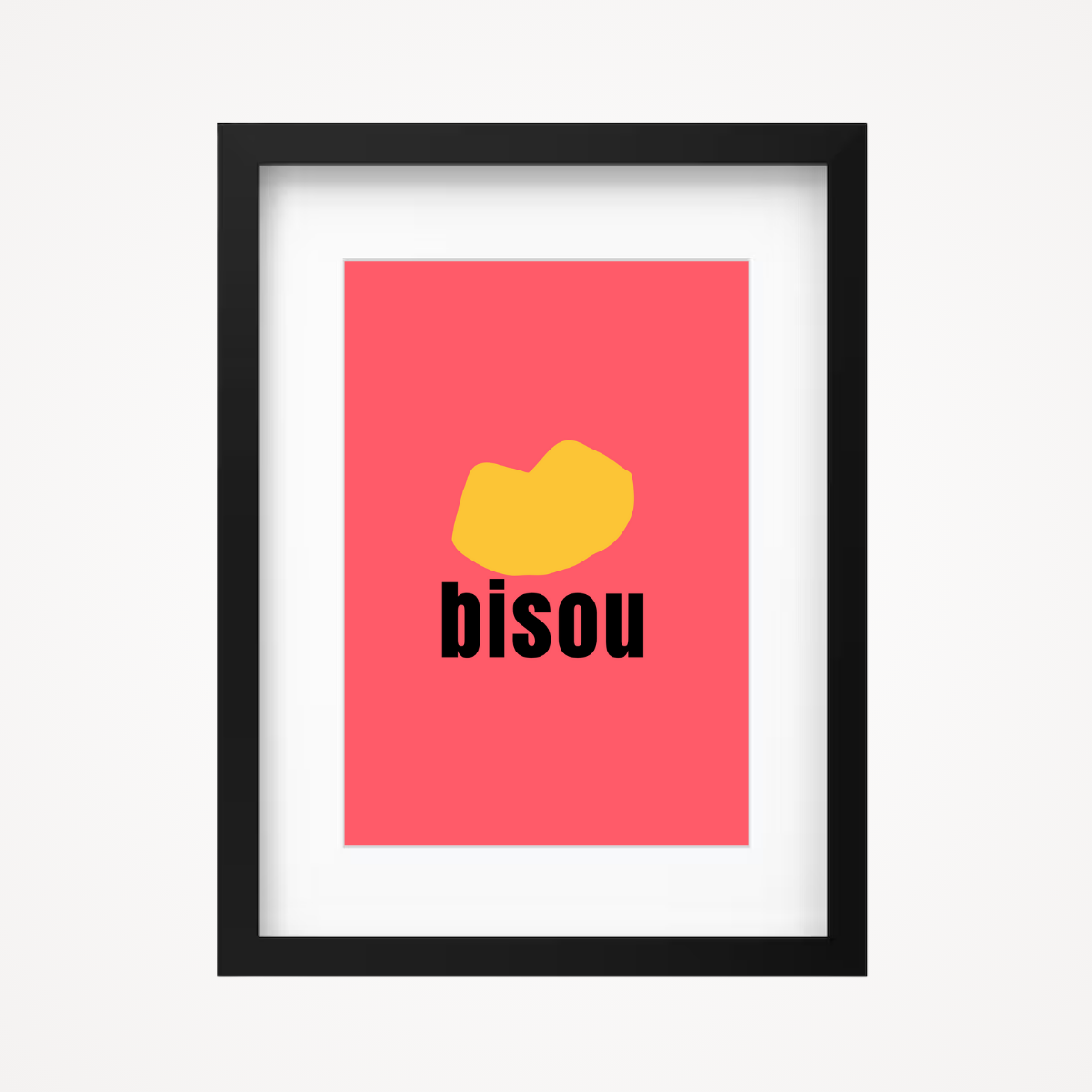 Affiche "bisou"