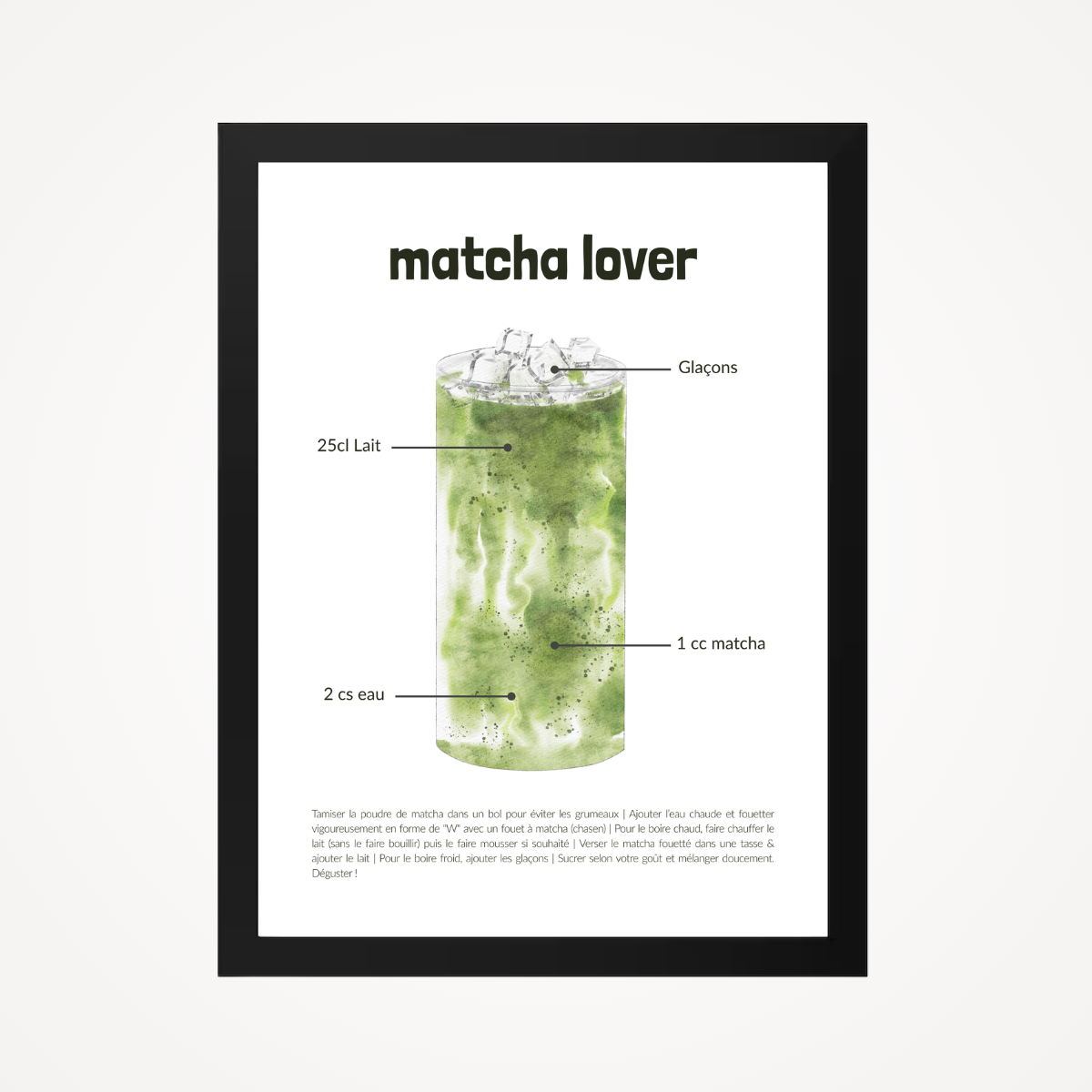 Affiche "matcha lover"