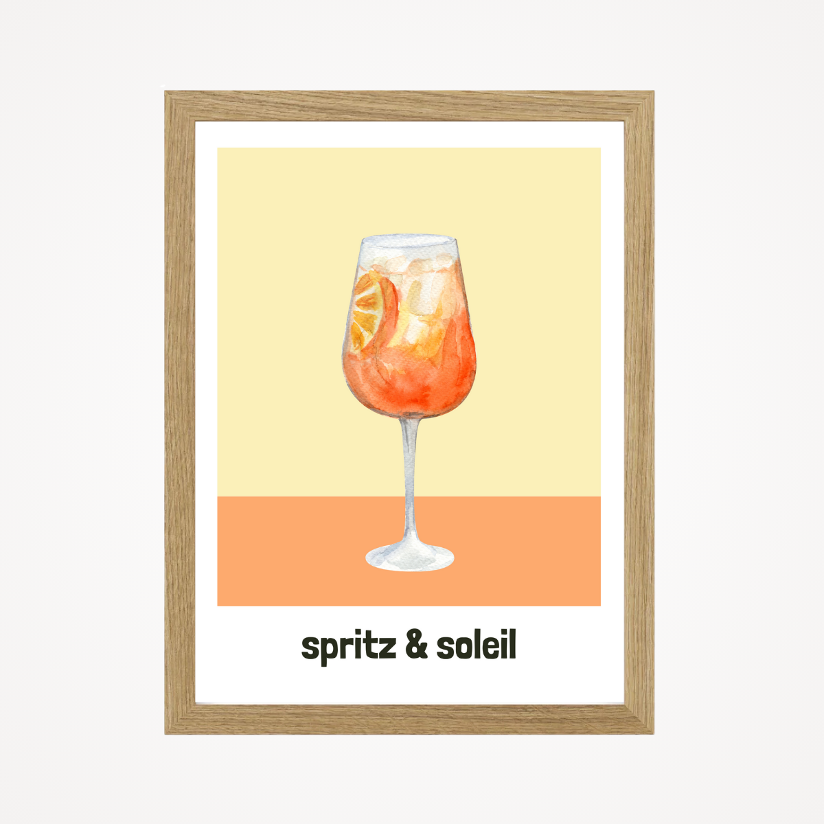 Affiche "spritz & soleil"