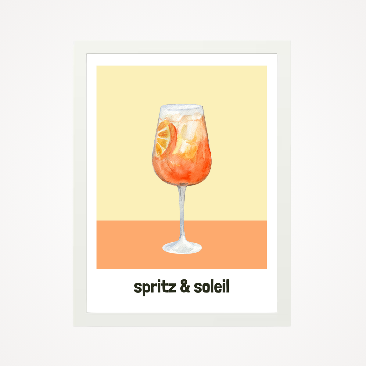 Affiche "spritz & soleil"