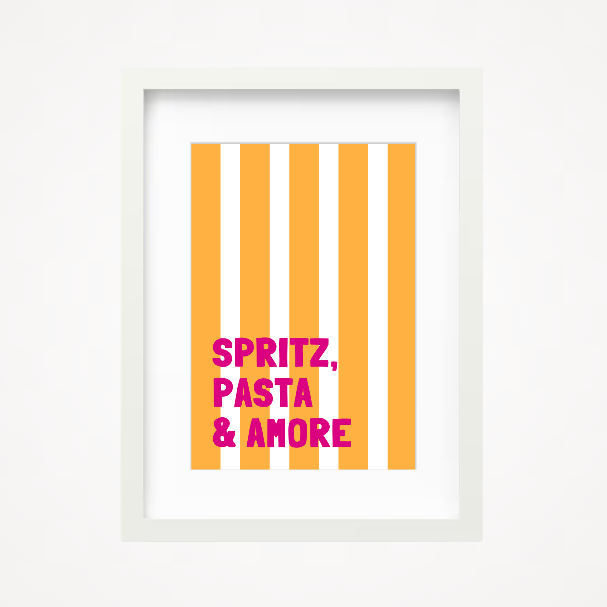 Affiche "Spritz, pasta & amore"