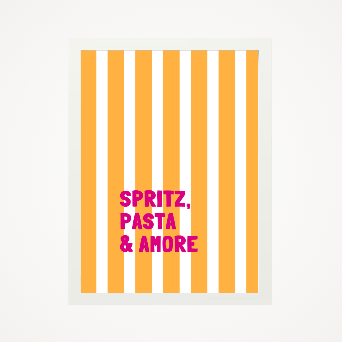 Affiche "Spritz, pasta & amore"