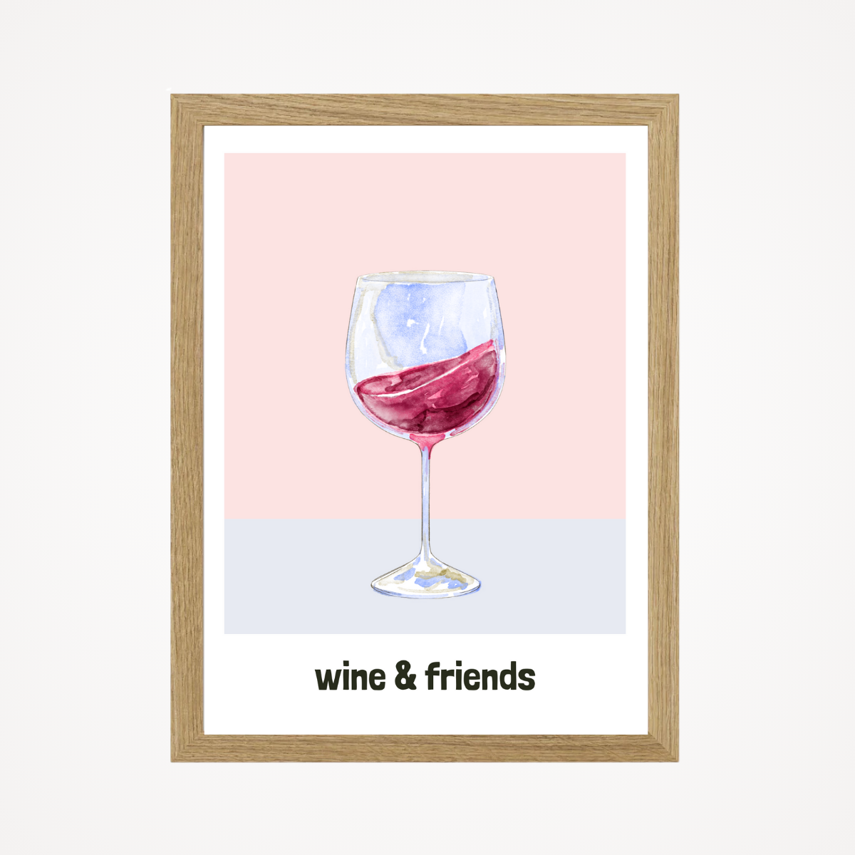 Affiche "wine & friends"