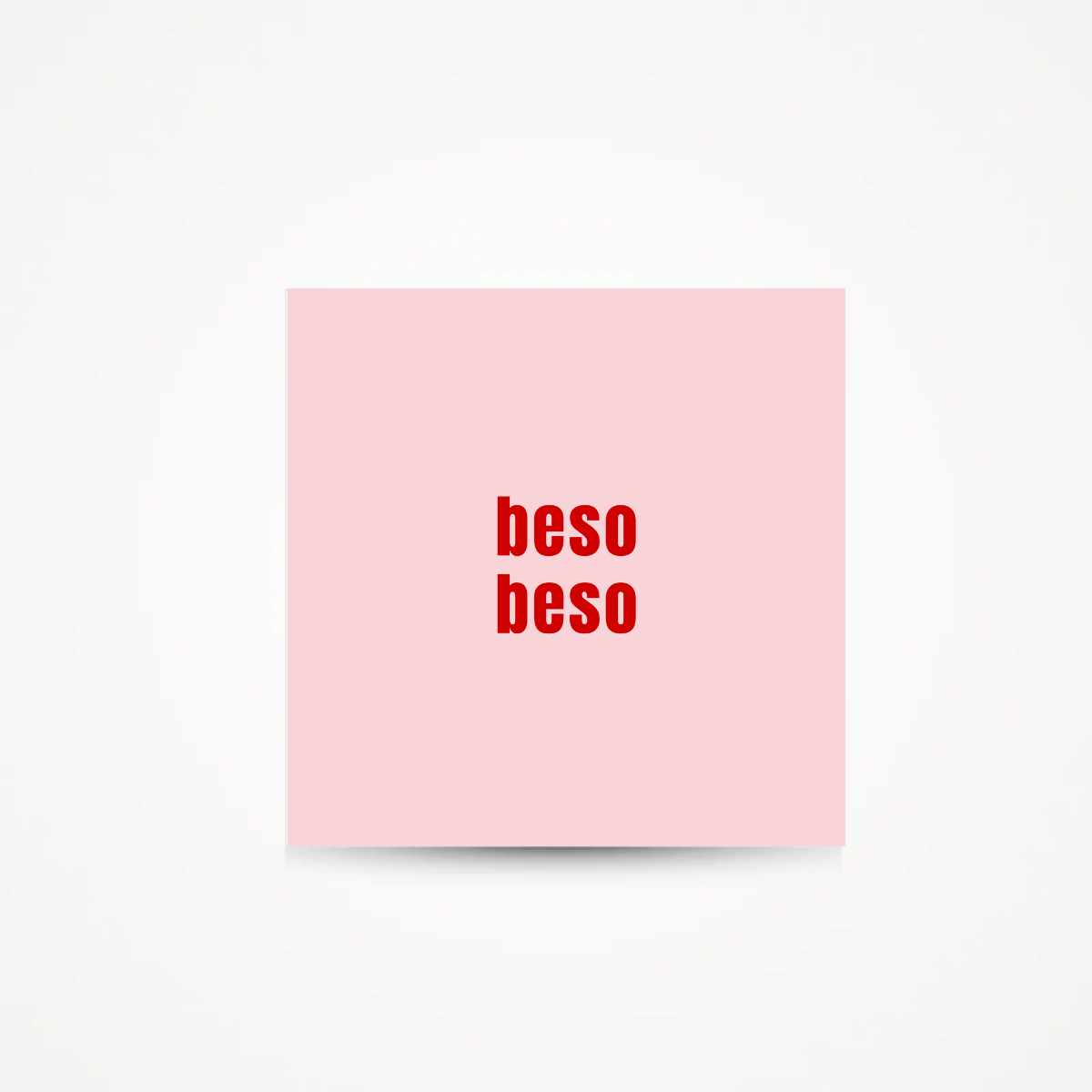 Carte "beso beso"