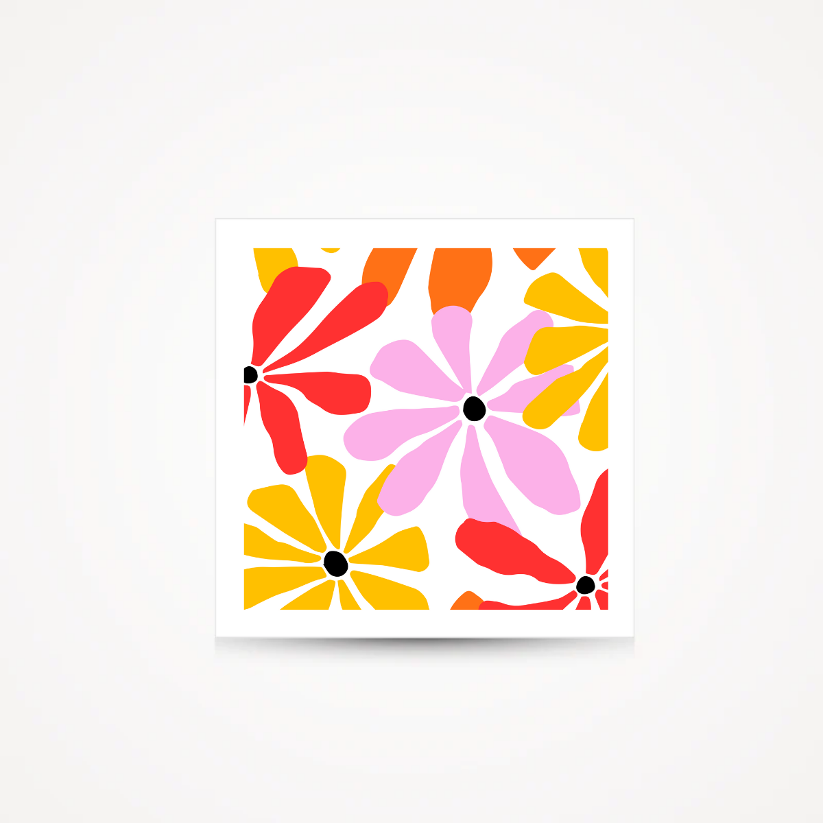 Carte "flower power"