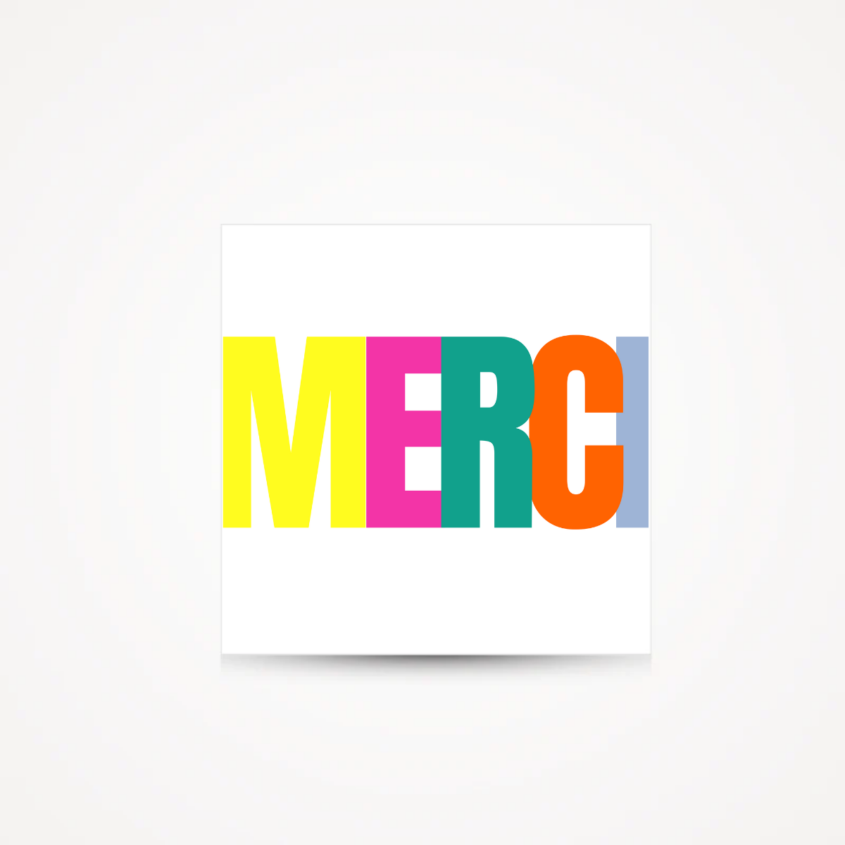 Carte "merci"
