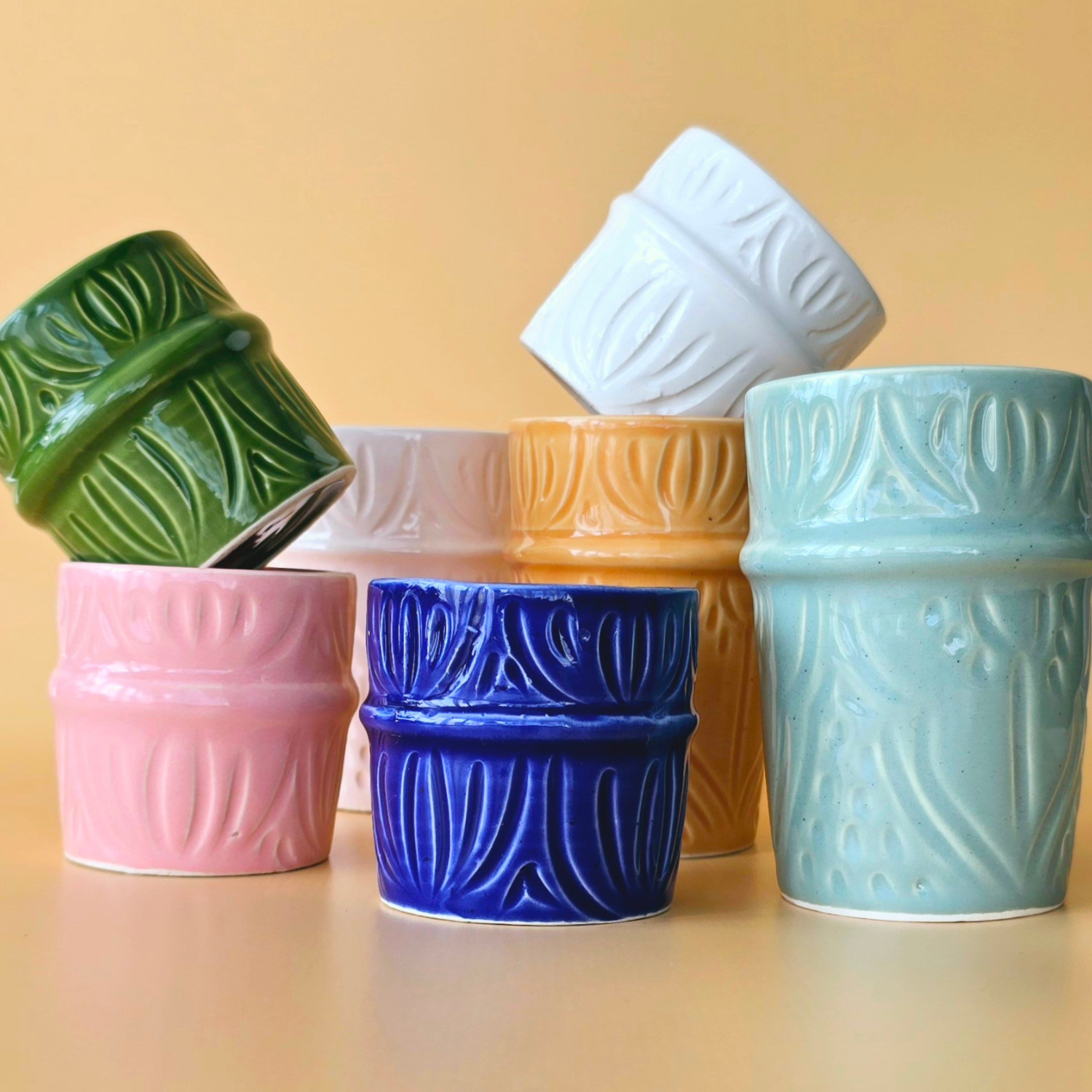 Tasse espresso céramique · Rose