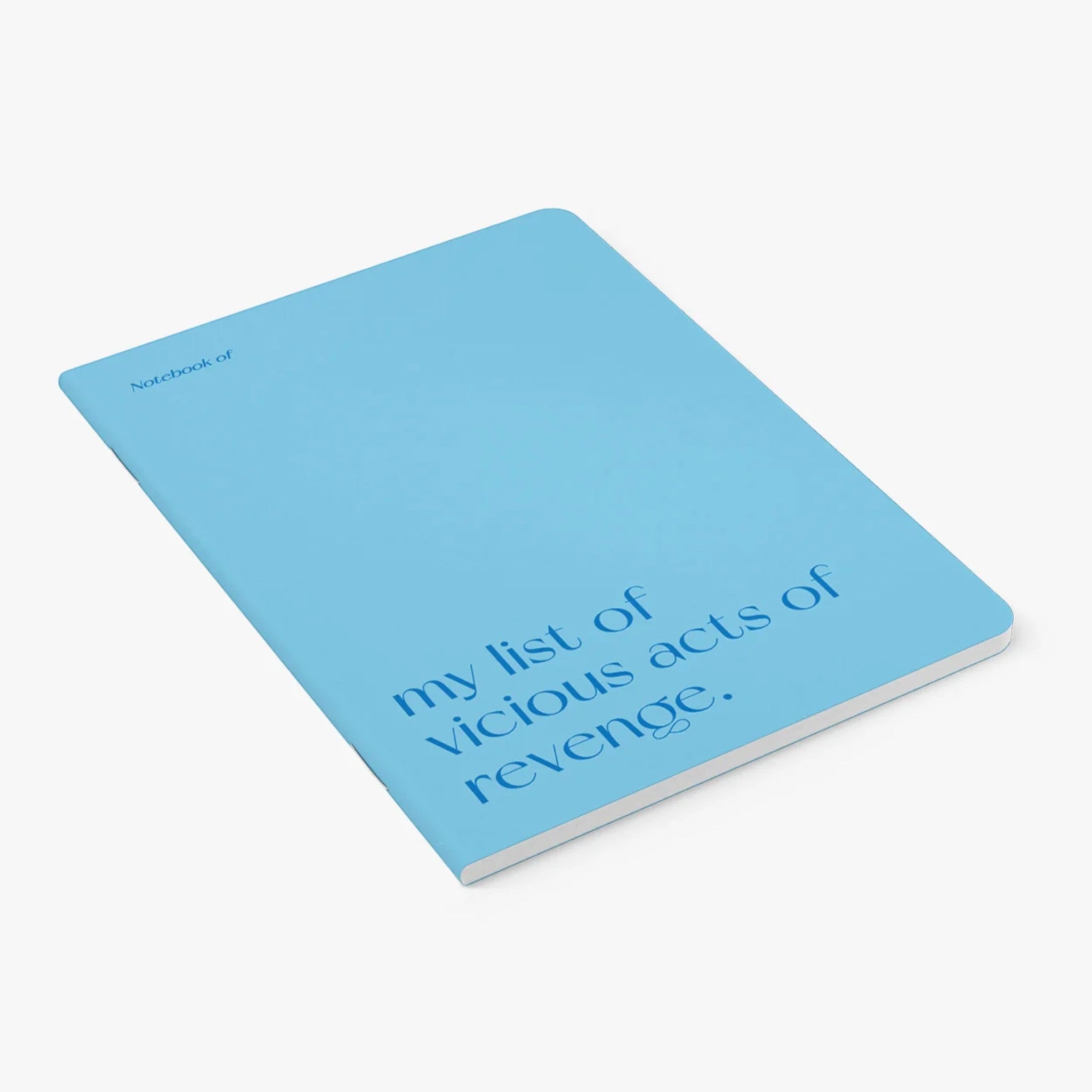 Carnet A5 40 pages · My list of vicious acts of revenge