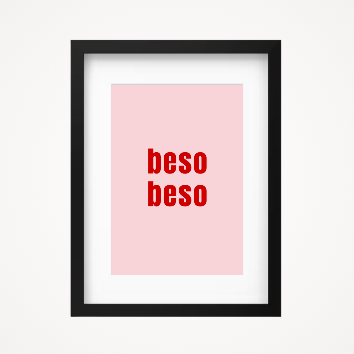 Affiche "Beso beso"