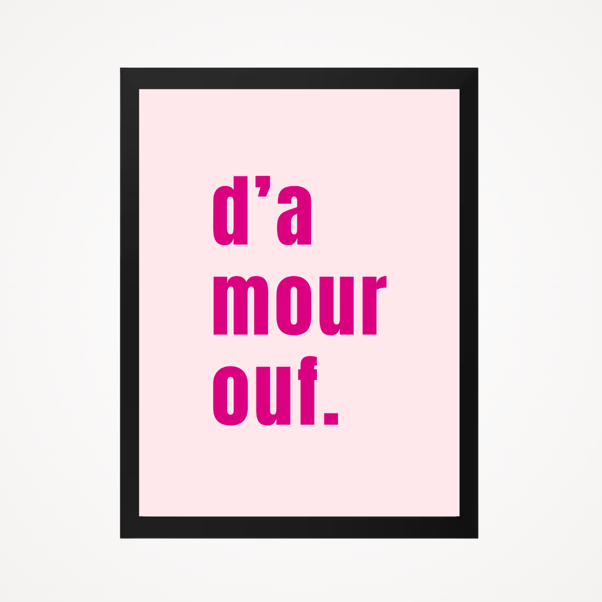 Affiche "d'amour ouf"