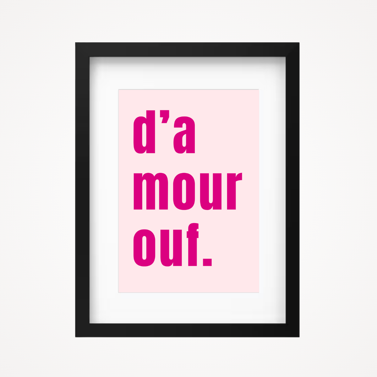 Affiche "d'amour ouf"