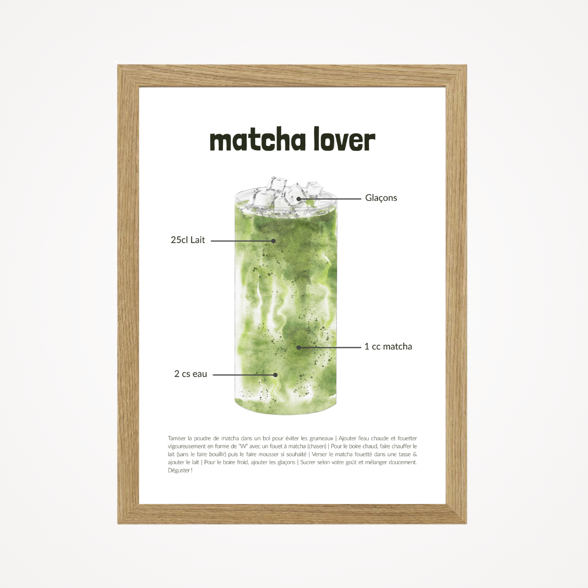 Affiche "matcha lover"
