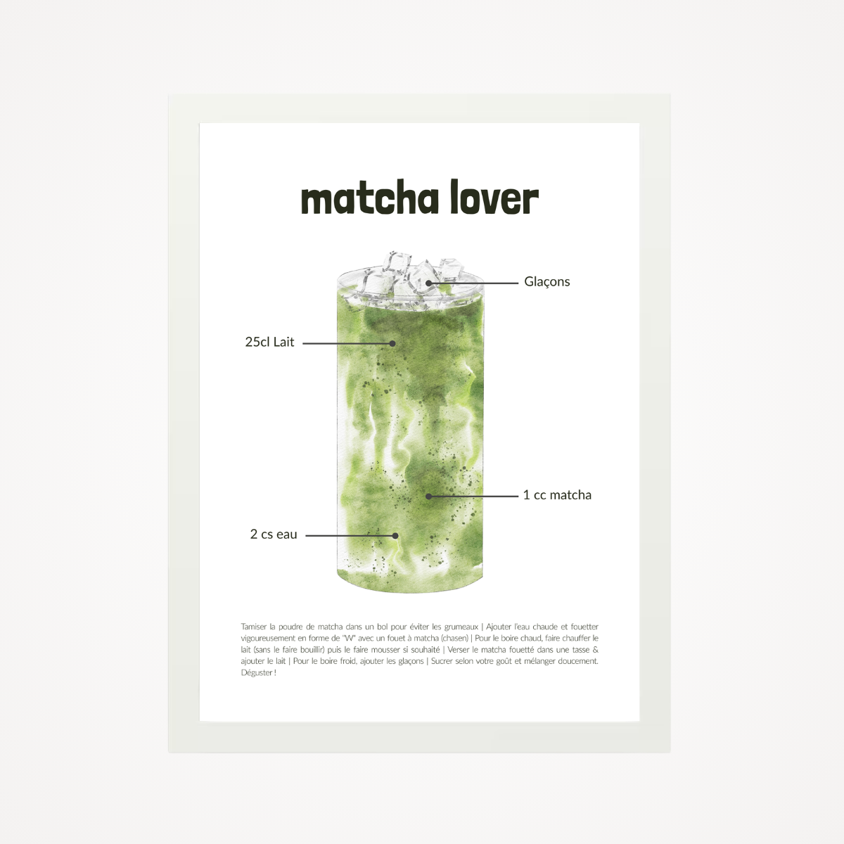 Affiche "matcha lover"