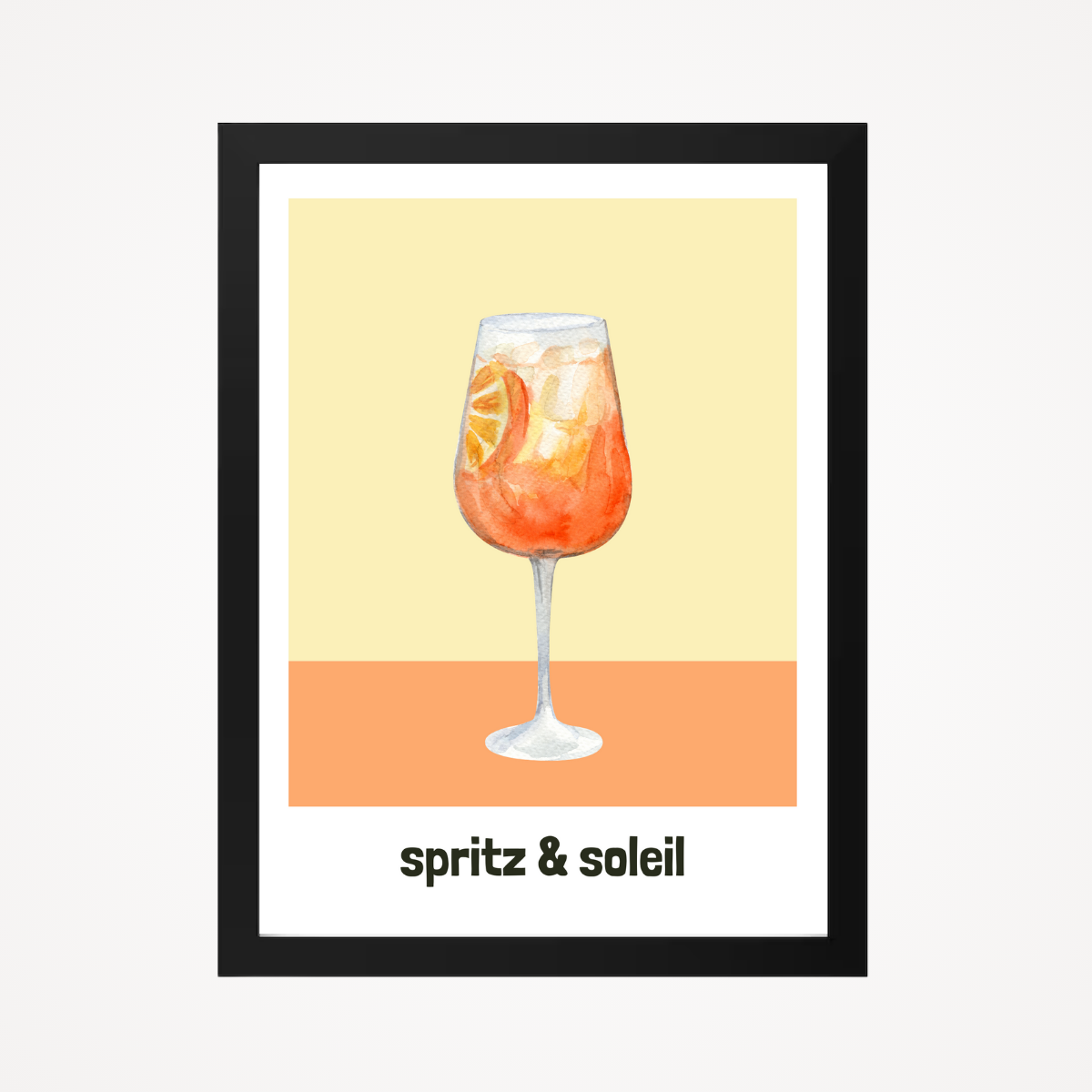 Affiche "spritz & soleil"