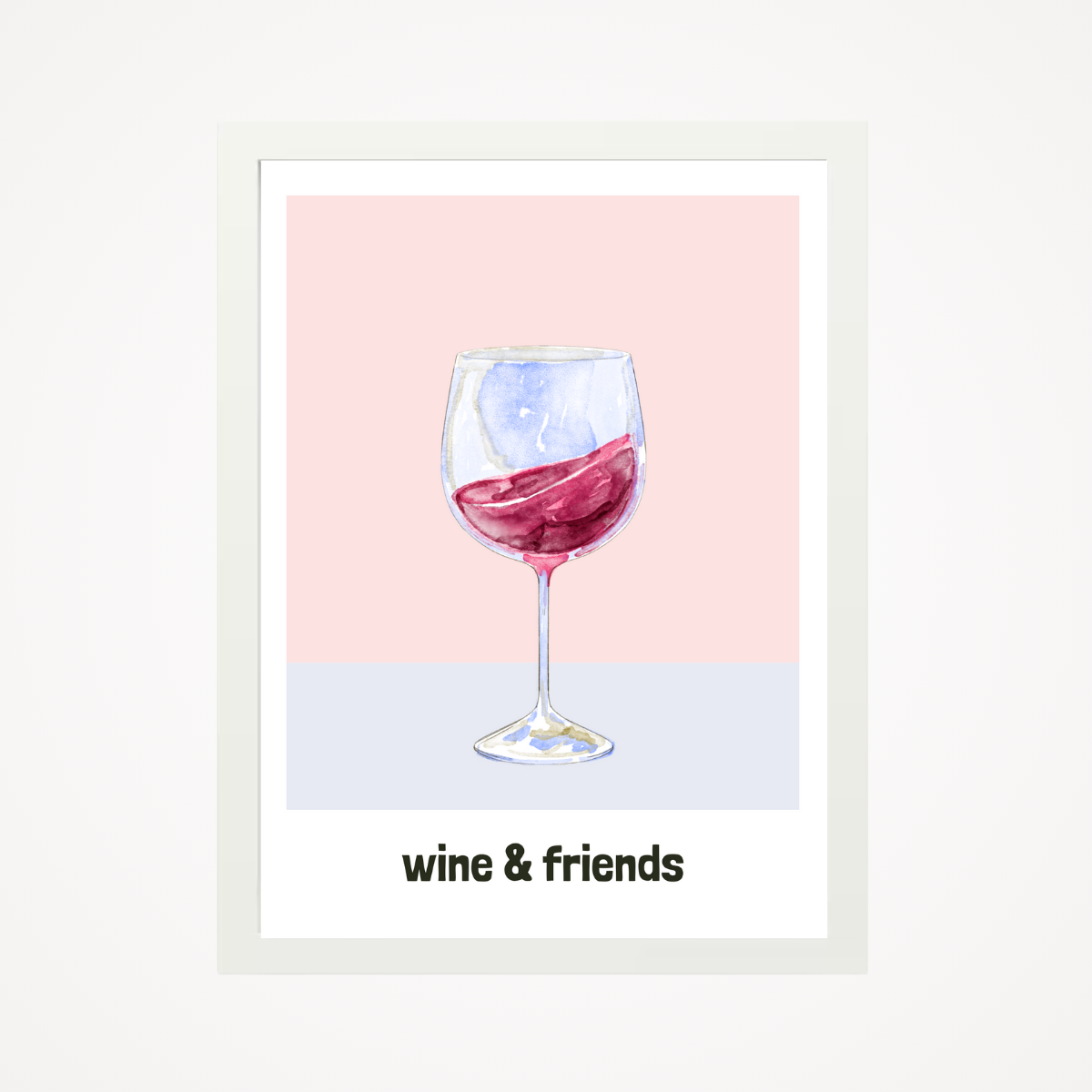 Affiche "wine & friends"