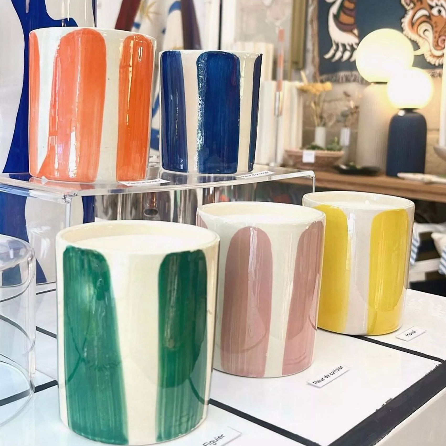 Bougie céramique · Figue & Fleurs d'abricotier