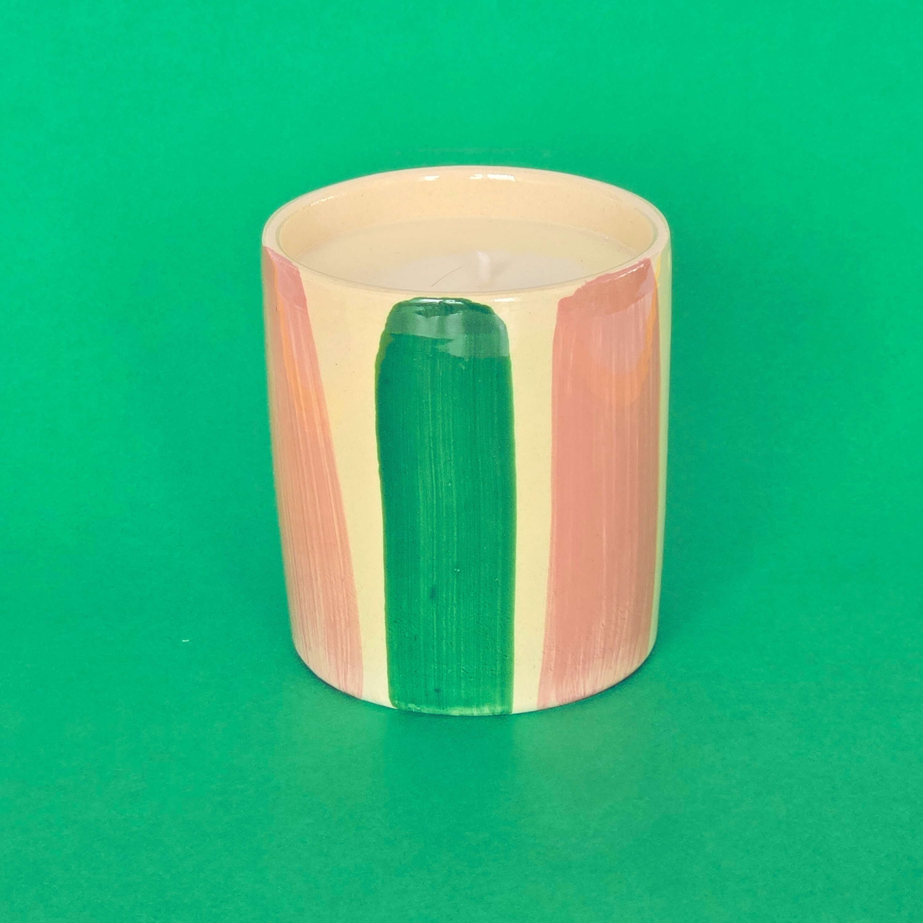 Bougie céramique · Pamplemousse rose et vanille