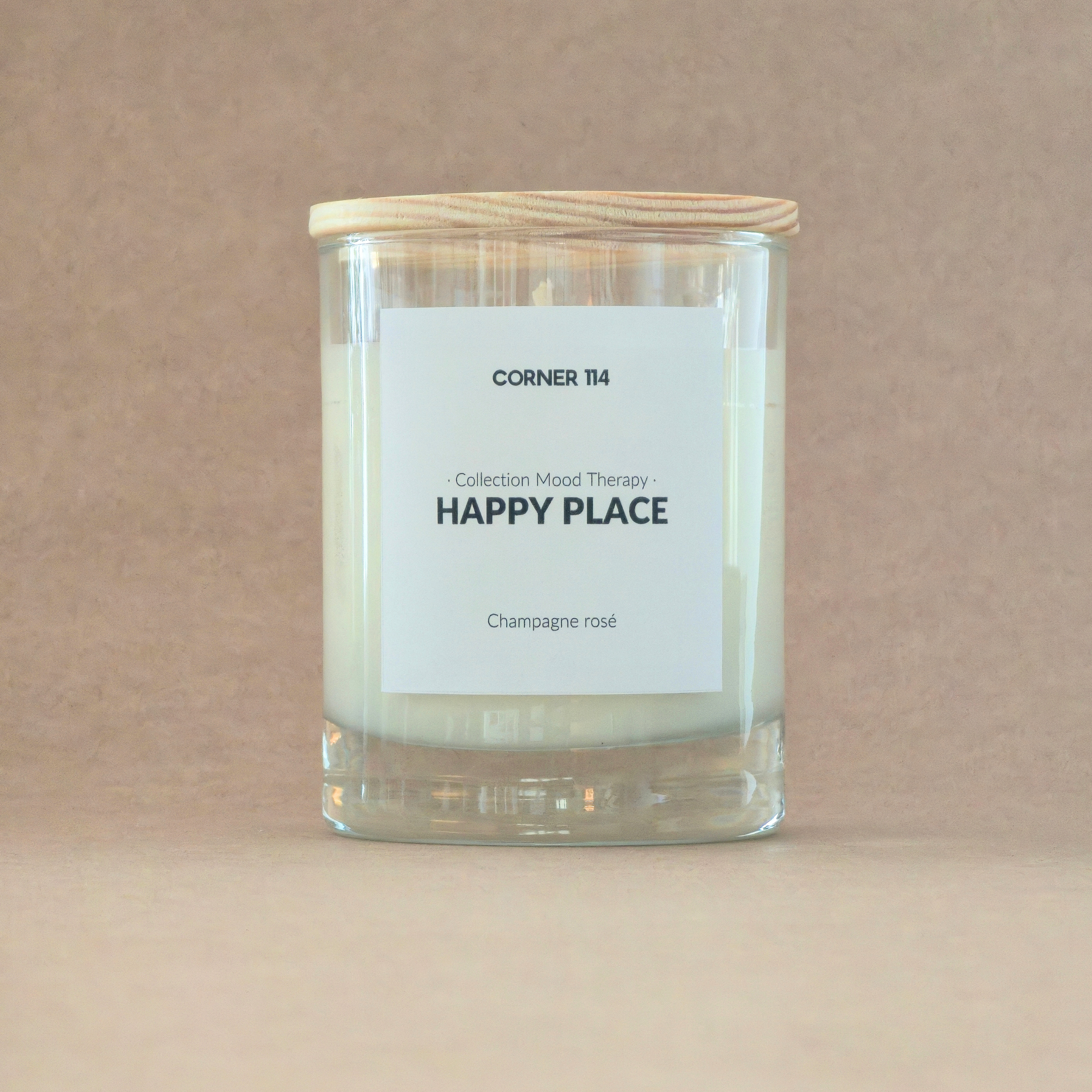 Bougie naturelle parfumée · Champagne Rosé