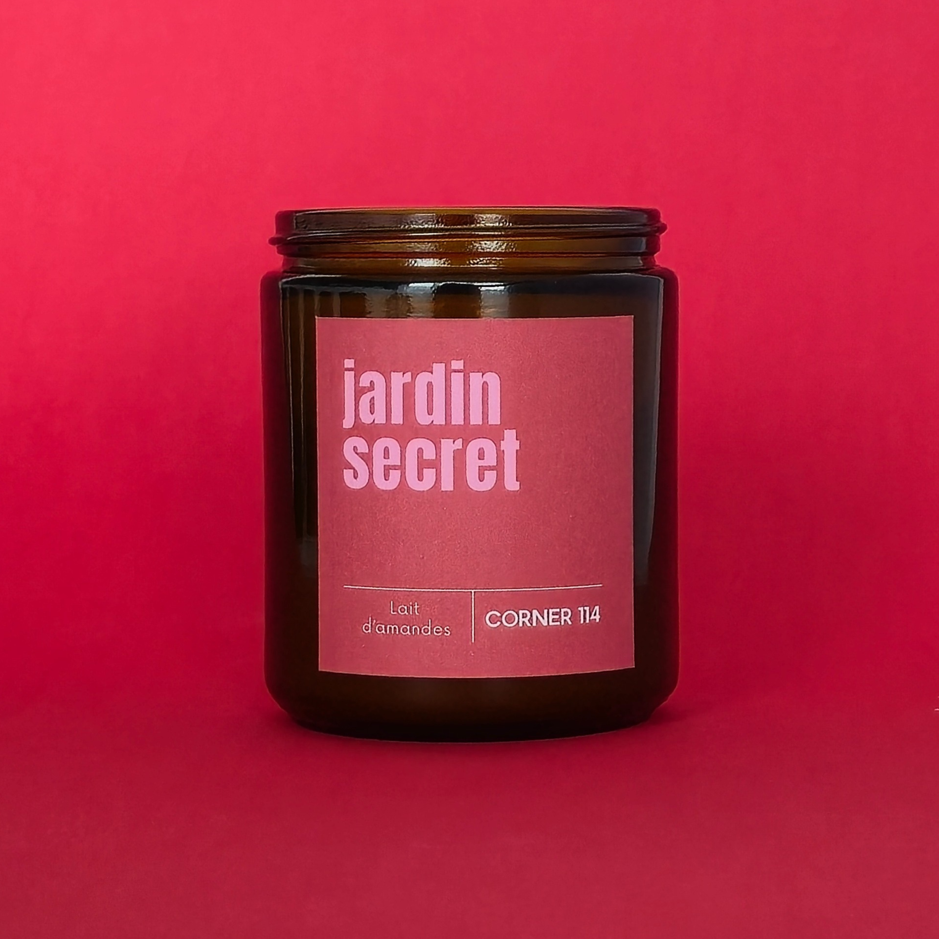Bougie "Jardin secret" Cire naturelle · Lait D'amandes
