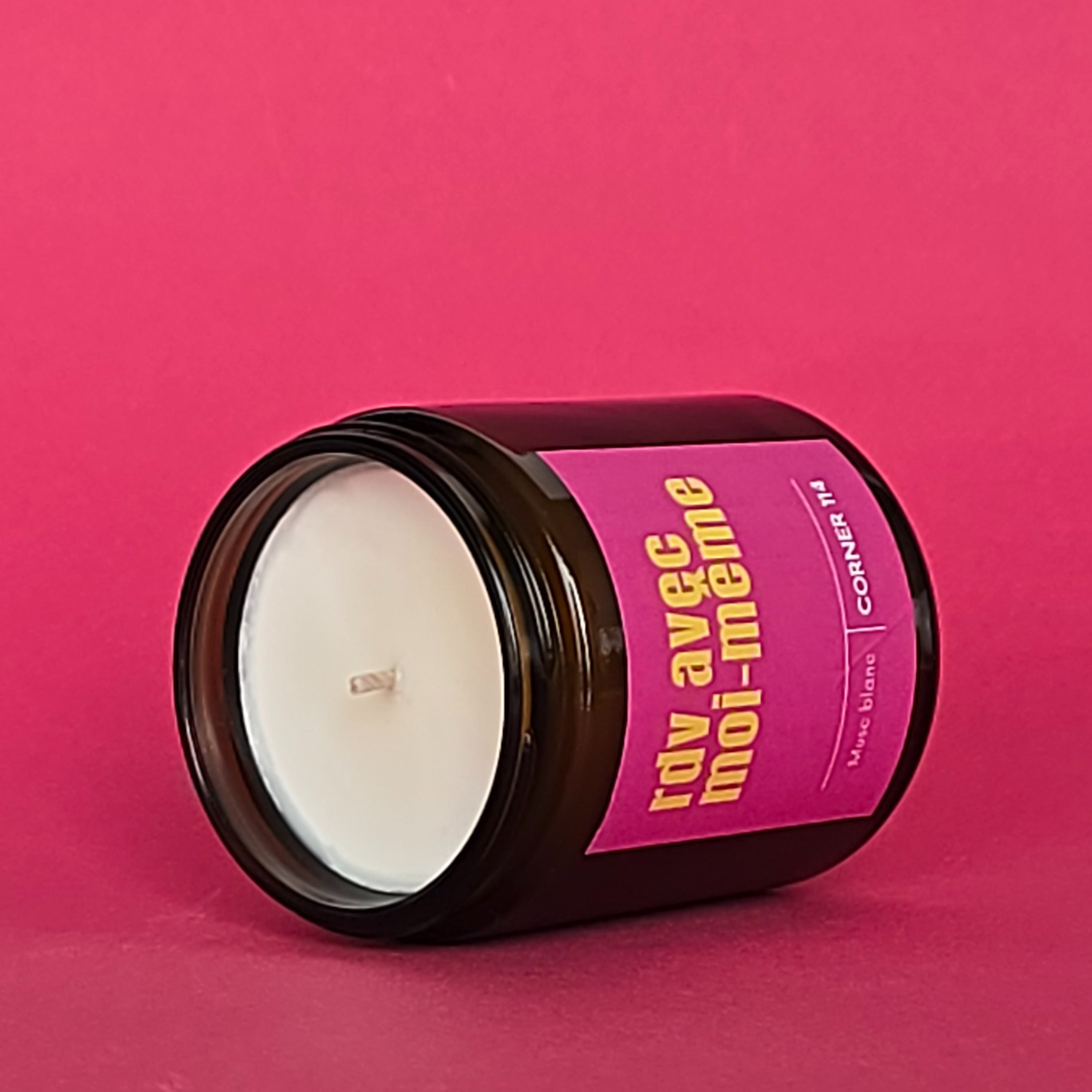 Bougie "Rdv avec moi-même" Cire naturelle · Musc blanc