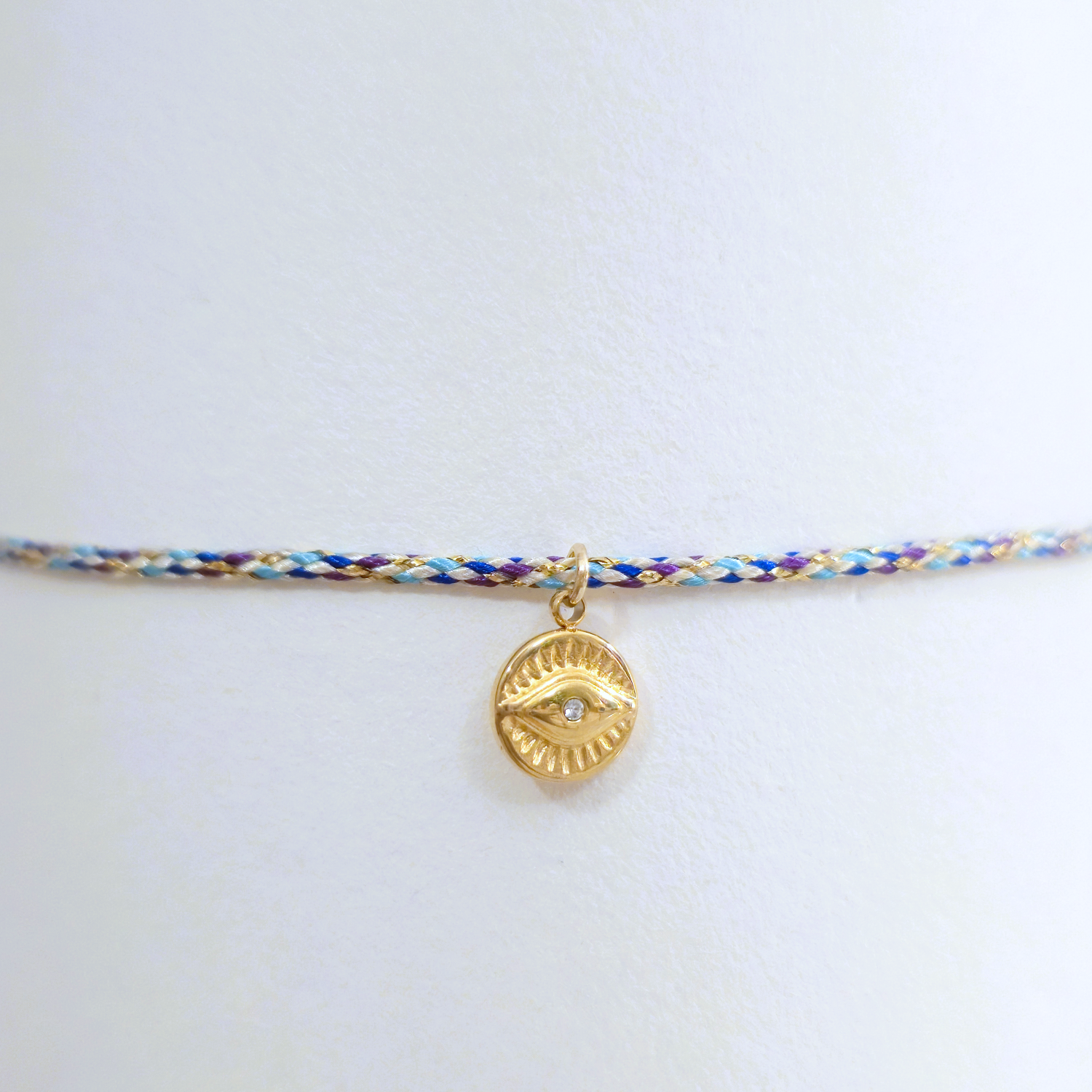 Bracelet "Talisman" · Breloque médaille oeil