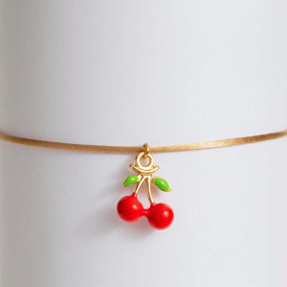 Bracelet breloque Cerises "Un peu de douceur"