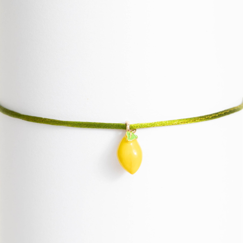 Bracelet breloque Citron "Squeeze the day"