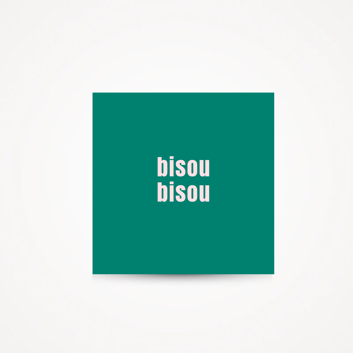 Carte "bisou bisou"