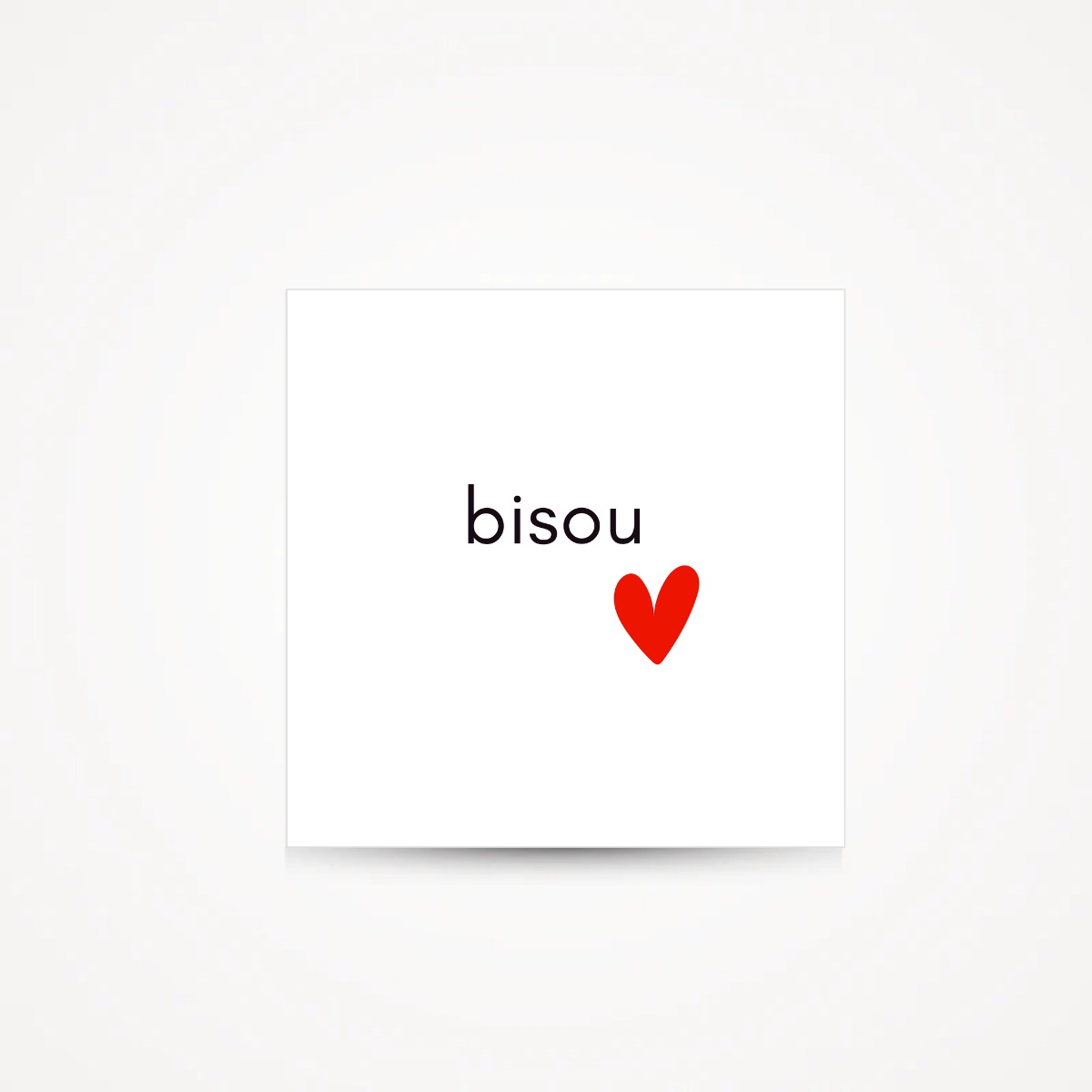 Carte "bisou"