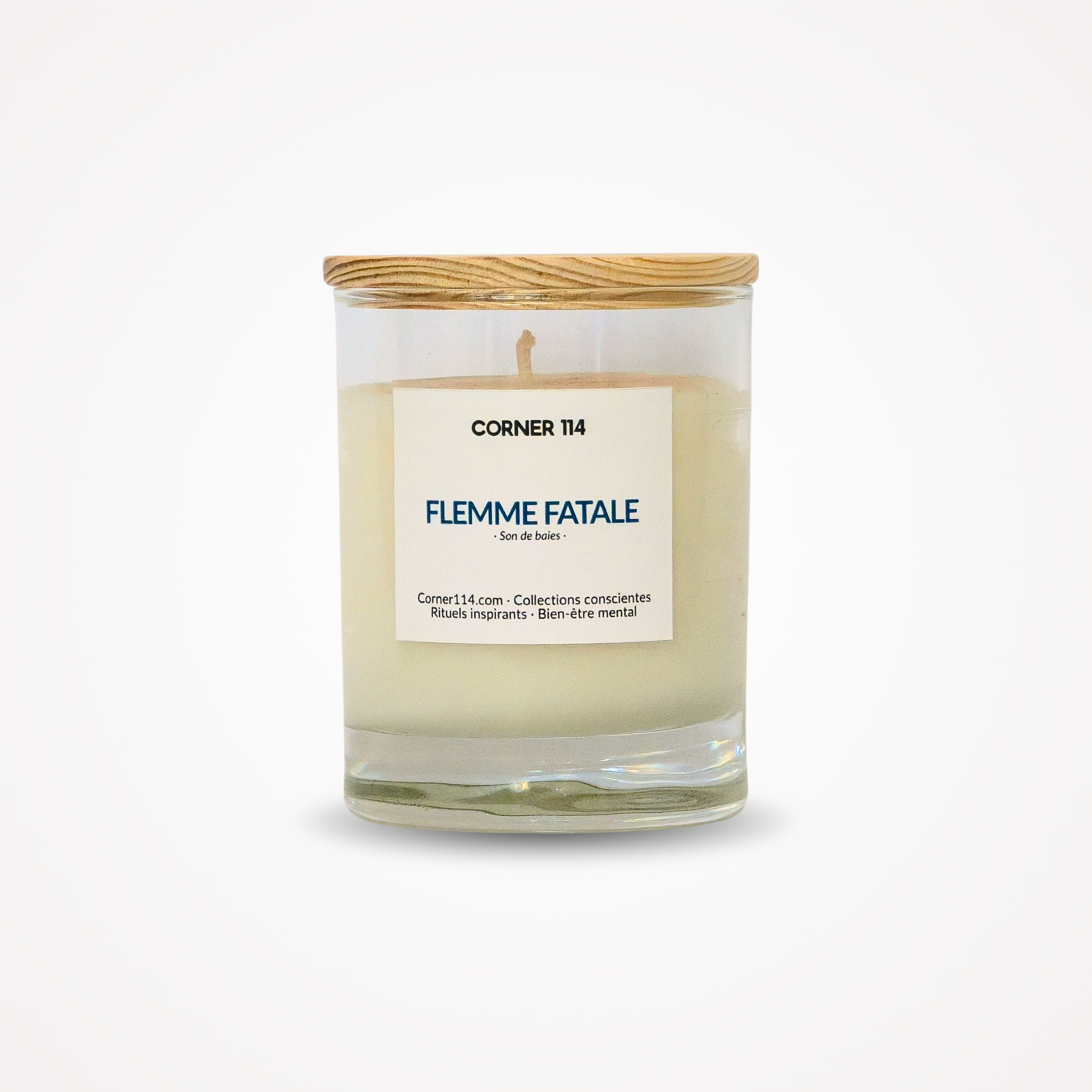 Bougie "Flemme Fatale" Cire naturelle · Son de baies