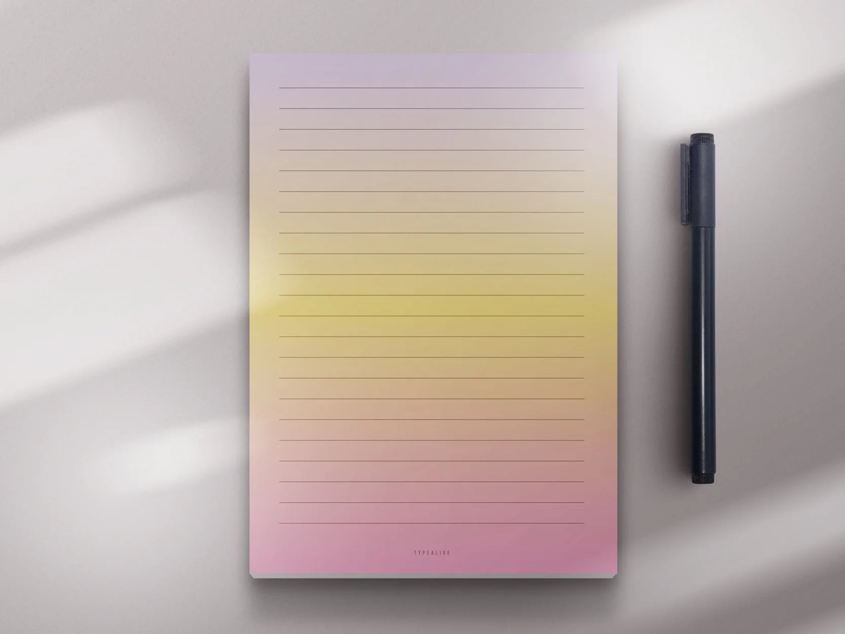 Bloc-notes A5 50 feuilles · Coucher de soleil
