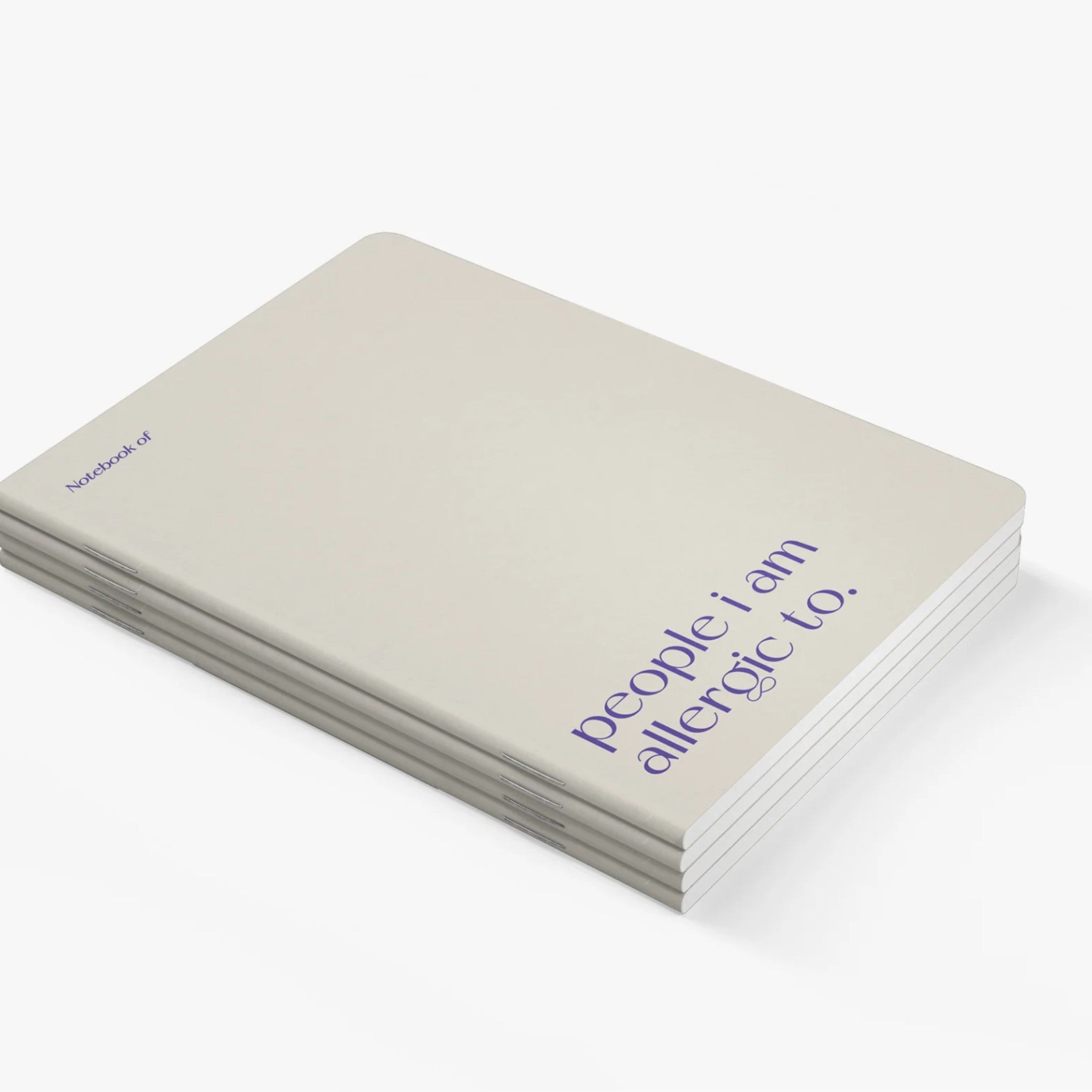 Carnet A5 40 pages · People I am allergic to